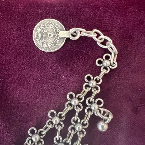 Boho Silver Finger Ring Bracelet Hand Chain NEW - Picture 5 of 9